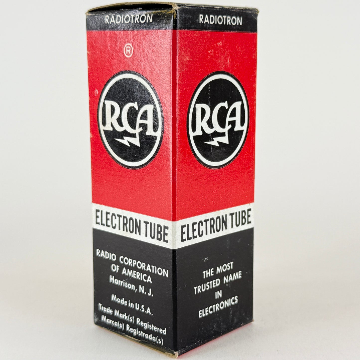 (1) Tested Balanced RCA 12SN7GTA Tube with Box Black Plates Code AN 12SN7 GTA