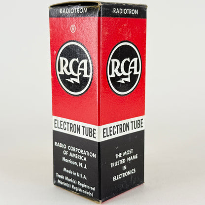 (1) Tested Balanced RCA 12SN7GTA Tube with Box Black Plates Code AN 12SN7 GTA