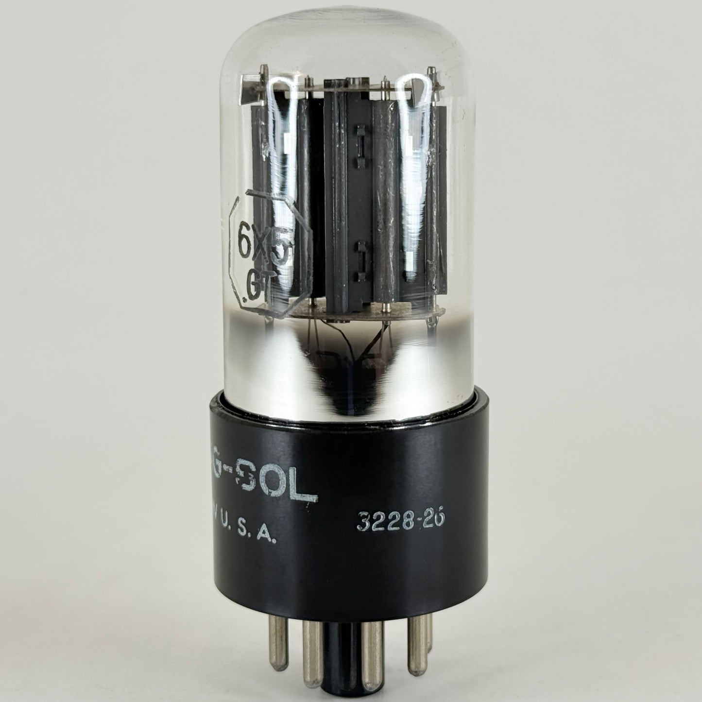 (1) Tested Balanced Tung Sol 6X5GT Tube Date Code 8-26 6X5 GT Vacuum Rectifier