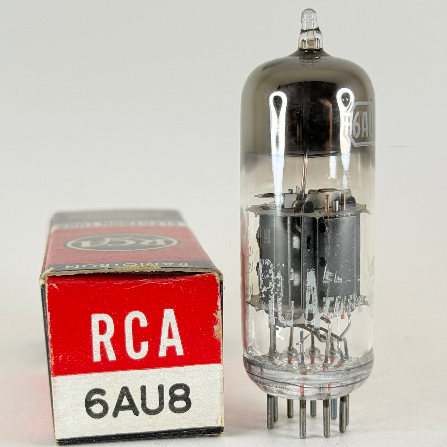 (1) Tested RCA 6AU8 Tube with Box Date Code KQ Triode Pentode Vacuum Tube
