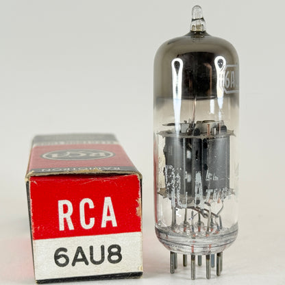 (1) Tested RCA 6AU8 Tube with Box Date Code KQ Triode Pentode Vacuum Tube