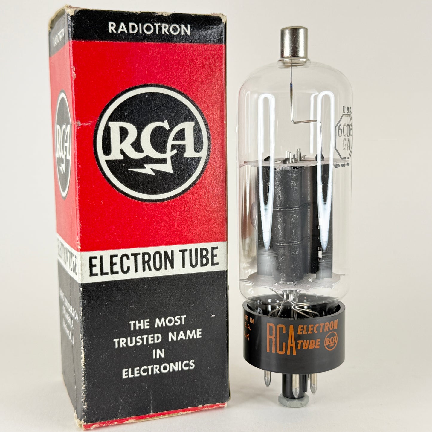 (1) Tested RCA 6CD6GA Tube with Box Date Code AK RCA 6CD6 GA Vacuum Tube