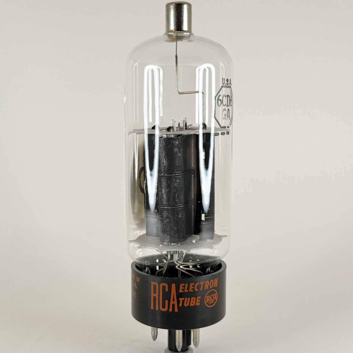 (1) Tested RCA 6CD6GA Tube with Box Date Code AK RCA 6CD6 GA Vacuum Tube