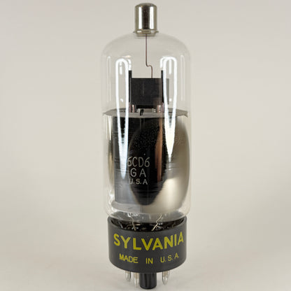 (1) Tested Sylvania 6CD6GA Tube with Box Date Code kc ACJ 6CD6 GA Power Pentode