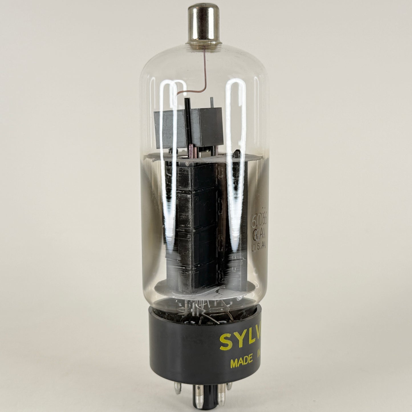 (1) Tested Sylvania 6CD6GA Tube with Box Date Code kc ACJ 6CD6 GA Power Pentode