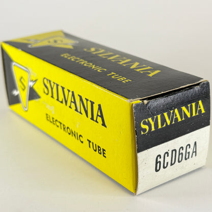 (1) Tested Sylvania 6CD6GA Tube with Box Date Code kc ACJ 6CD6 GA Power Pentode