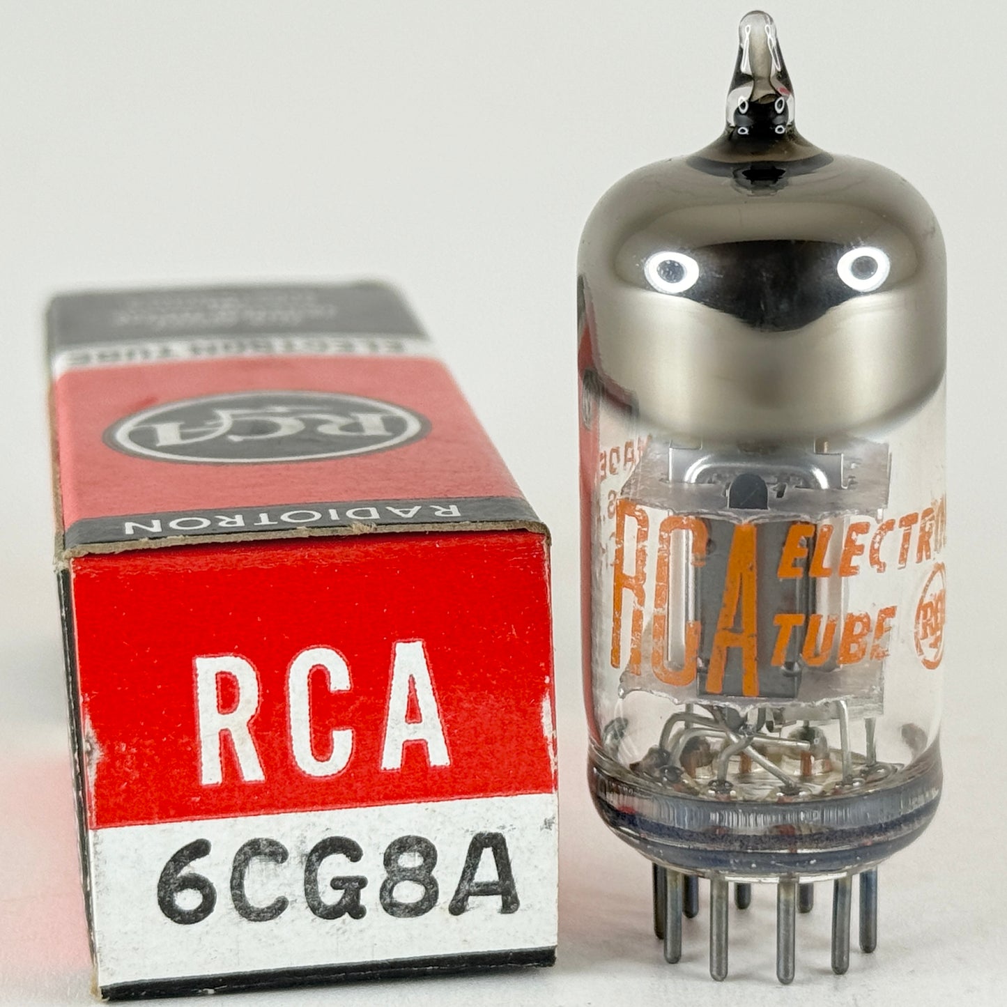 (1) Tested Strong RCA 6CG8A Tube and Box Date Code CK 6CG8 A Tube Triode Pentode