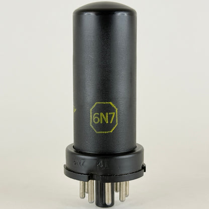 (1) Tested Sylvania 6N7 Tube with Box Medium Mu Twin Power Triode Vacuum Tube
