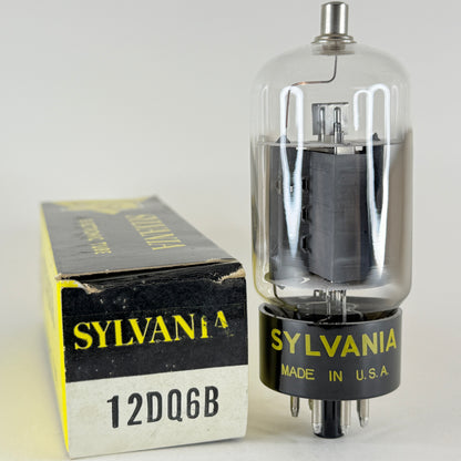 (1) Tested Very Strong Sylvania 12DQ6B Tube with Box Code kb ABA 12DQ6 B Tube
