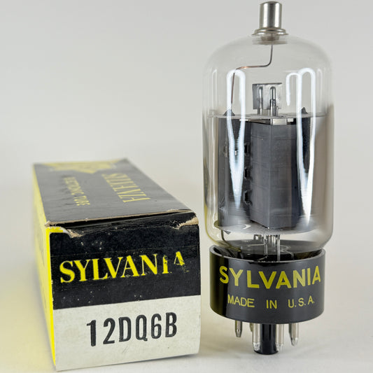 (1) Tested Very Strong Sylvania 12DQ6B Tube with Box Code kb ABA 12DQ6 B Tube