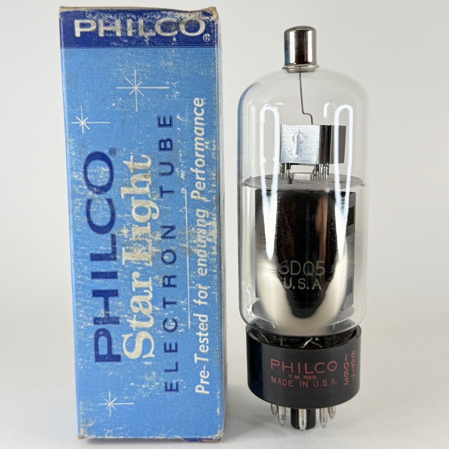 (1) Tested Philco Star Light 6DQ5 Tube with Box Code 66-17 Beam Power Tube
