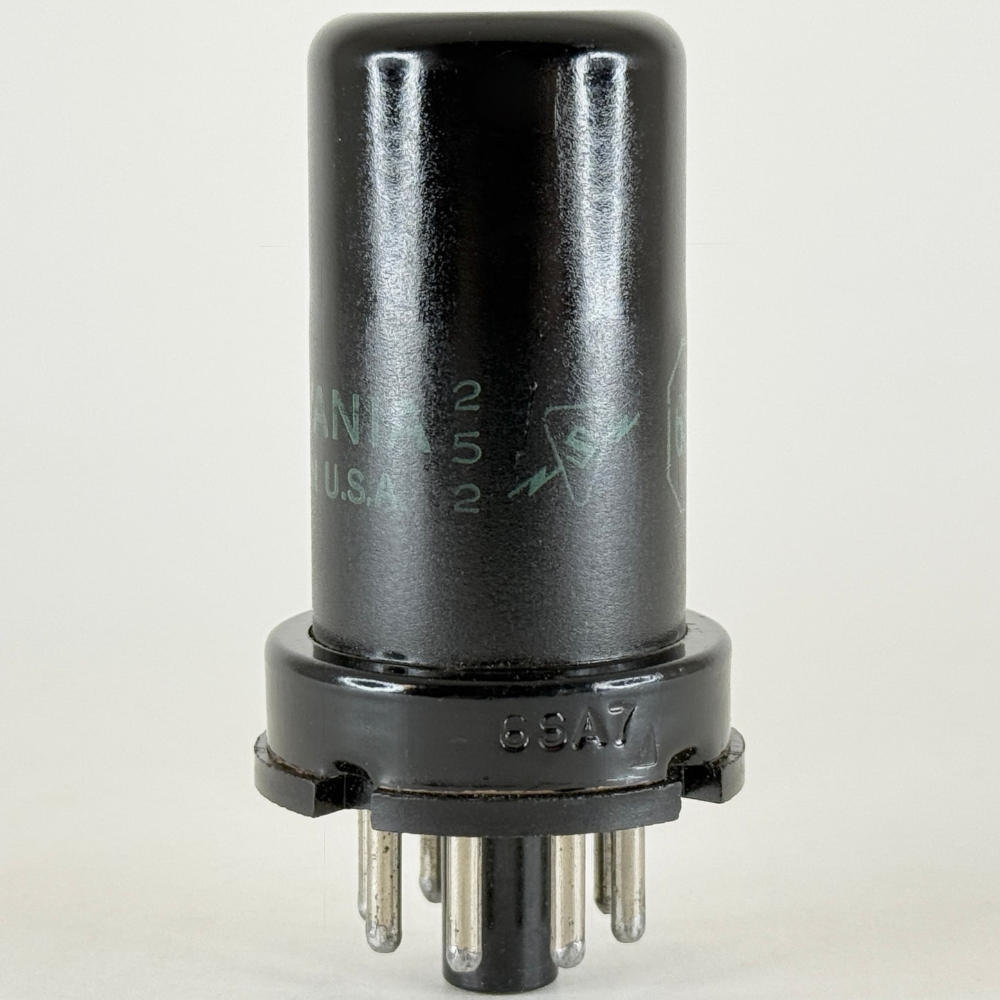 (1) Tested 1952 Sylvania 6SA7 Tube with Box Code 252 Pentagrid Converter Tube