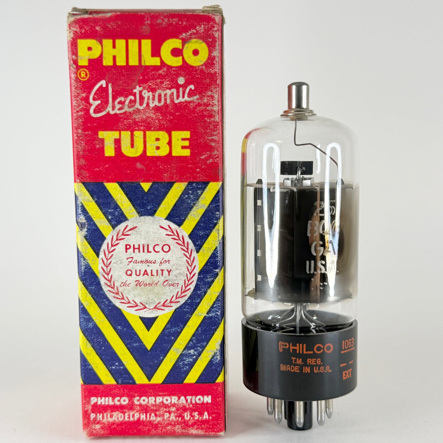 (1) Tested Philco 25BQ6GA 25CU6 Tube and Box Code EXT 25BQ6GA Tube 25CU6 Tube