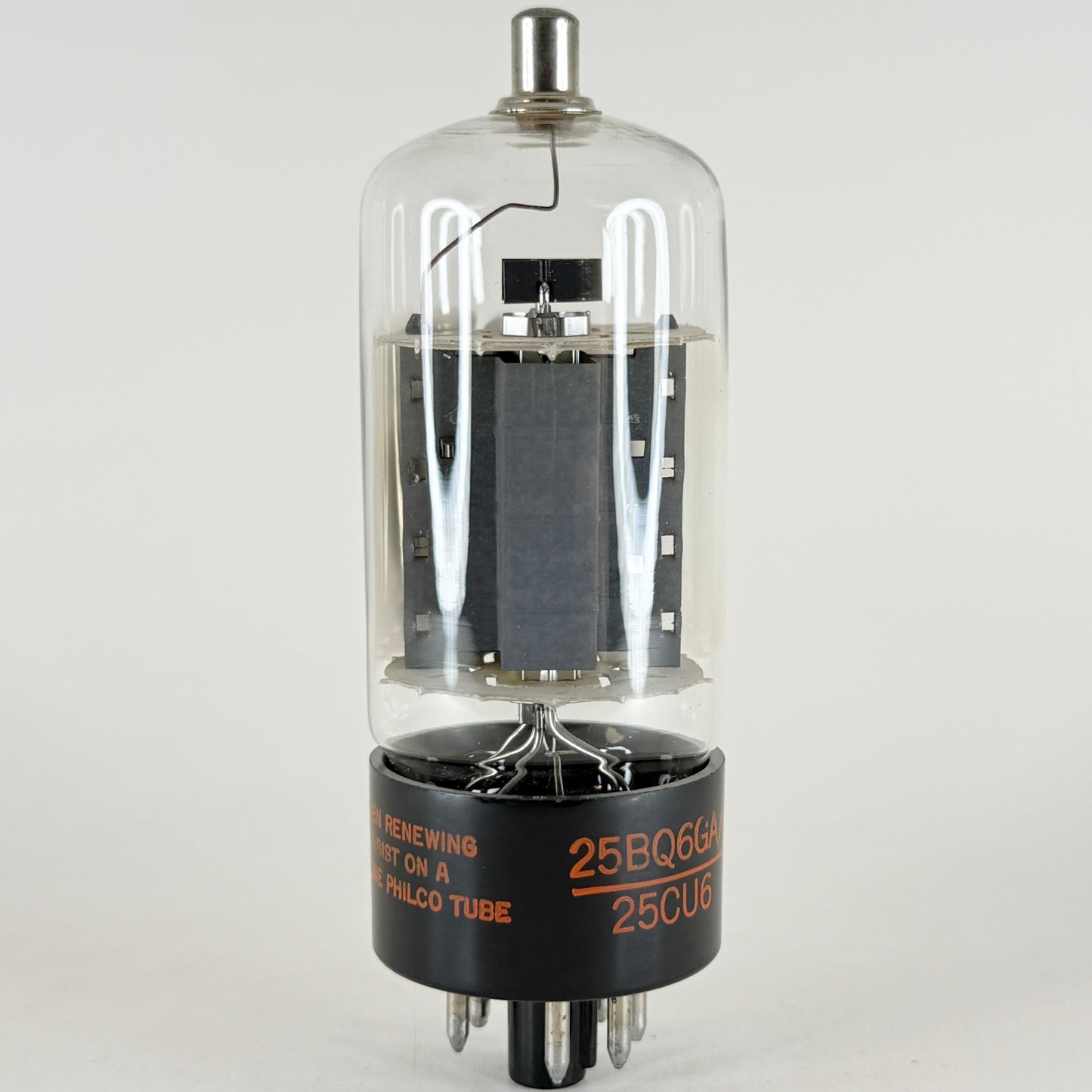 (1) Tested Philco 25BQ6GA 25CU6 Tube and Box Code EXT 25BQ6GA Tube 25CU6 Tube