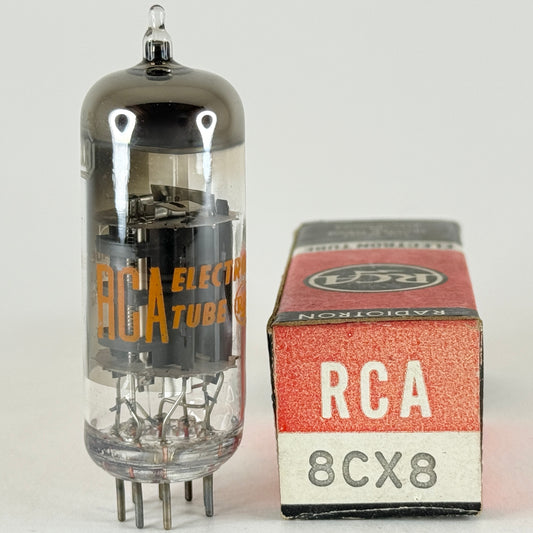 (1) Tested Very Strong RCA 8CX8 Tube and Box Date Code NG Triode Pentode Tube