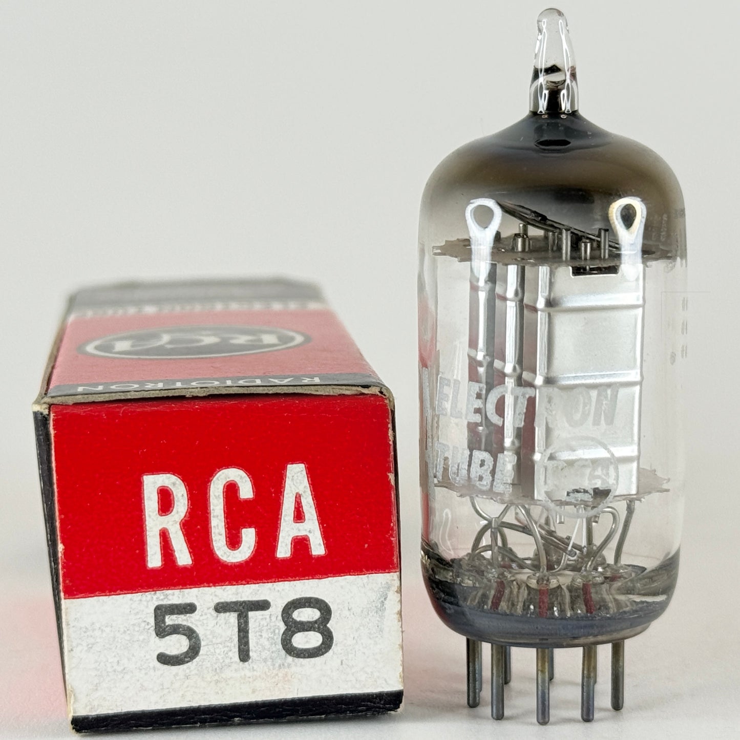 (1) Tested RCA 5T8 Tube with Box Code KP  Triple Diode High Mu Triode Tube
