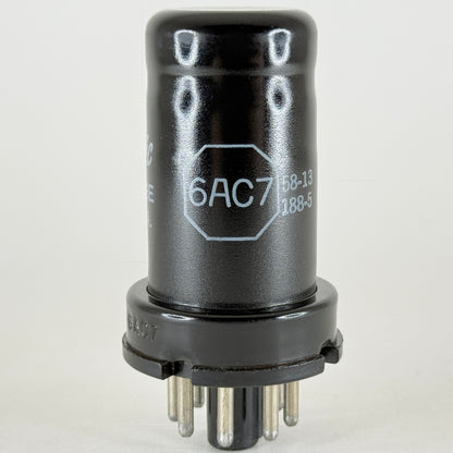 (1) Tested GE 6AC7 Tube Date Code 58-13 General Electric 6AC7 Pentode Tube