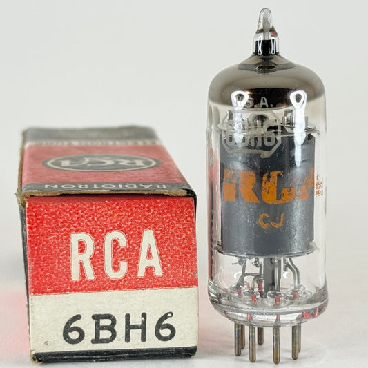 (1) Tested RCA 6BH6 Tube with Box Date Code CJ Sharp Cutoff Pentode Vacuum Tube