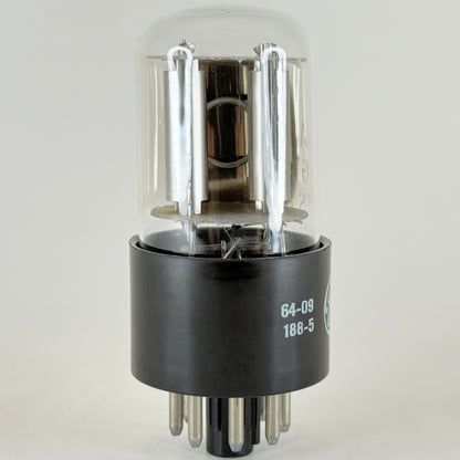 (1) Tested GE 6AQ7GT Tube Date Code 64-09 General Electric 6AQ7 GT Vacuum Tube