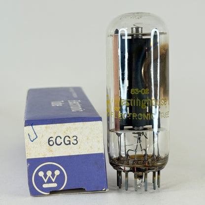 (1) Tested Westinghouse 6CG3 Tube with Box Date Code 83-02 Compactron Tube (a)