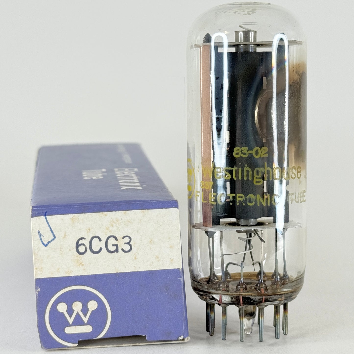 (1) Tested Westinghouse 6CG3 Tube and Box Date Code 83-02 Compactron Tube (b)