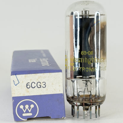 (1) Tested Westinghouse 6CG3 Tube and Box Date Code 83-02 Compactron Tube (b)