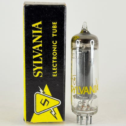 (1) Tested Sylvania 12CU5 12C5 Tube with Box Date Code ef ABF 12CU5 Tube 12C5