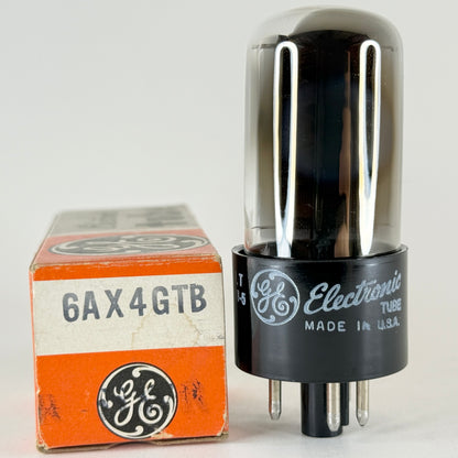 (1) Tested GE 6AX4GT Tube with Box Code LT General Electric 6AX4 GT Rectifier
