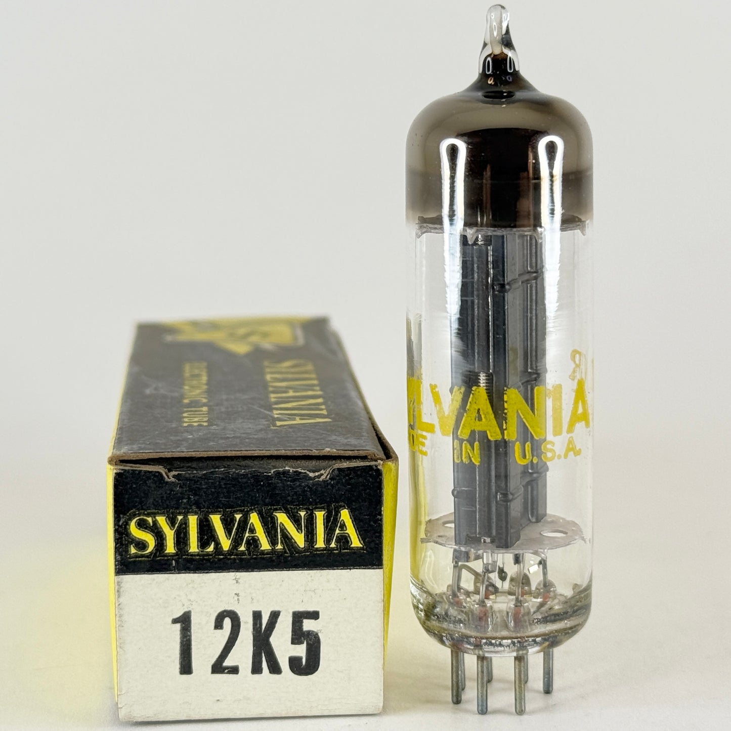 (1) Tested Sylvania 12K5 Tube with Box Code NR ADT Power Tetrode Vacuum Tube