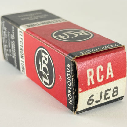 (1) Tested RCA 6JE8 Tube with Box Code AV High Mu Triode Sharp Cutoff Pentode