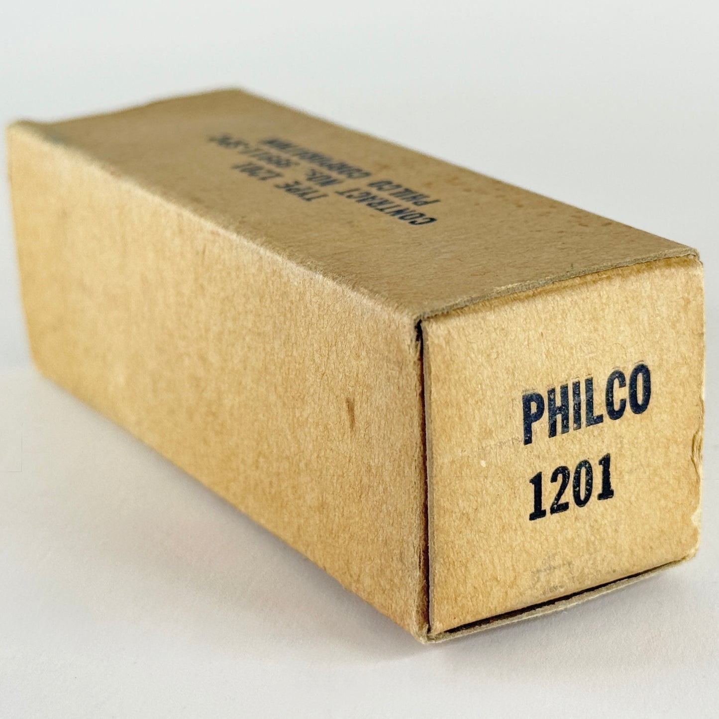 (1) Tested Philco 1201 Tube with Box Date Code 28 Loktal Tube Type 1201 Loctal