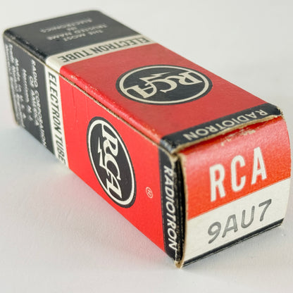(1) Tested RCA 9AU7 Tube with Box Date Code BG RCA 9AU7 Double Triode Tube