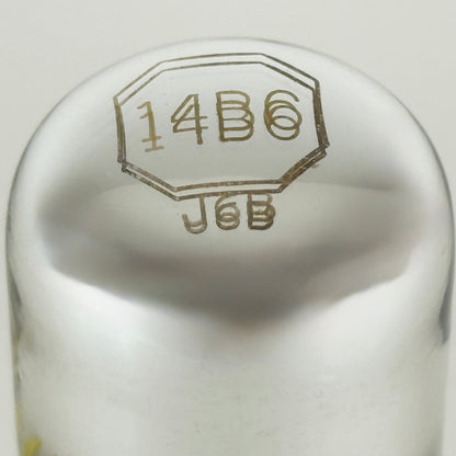 (1) Tested Sylvania 14B6 Tube with Box Date Code W Double Diode Triode Tube