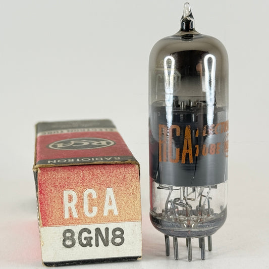 (1) Tested Strong RCA 8GN8 Tube with Box Date Code AV Triode Pentode Tube