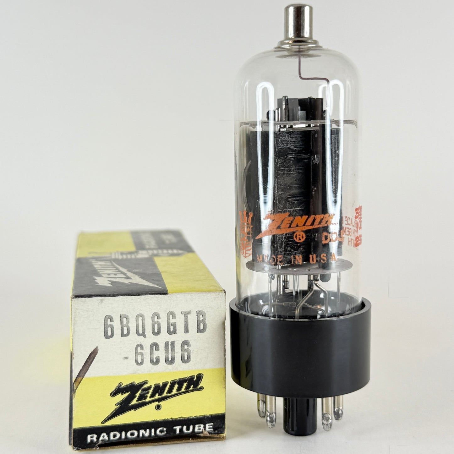 (1) Tested Zenith 6BQ6GTB 6CU6 Tube with Box Code 2-09 6BQ6 GTB Tube 6CU6 Tube
