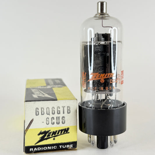 (1) Tested Zenith 6BQ6GTB 6CU6 Tube with Box Code 2-09 6BQ6 GTB Tube 6CU6 Tube