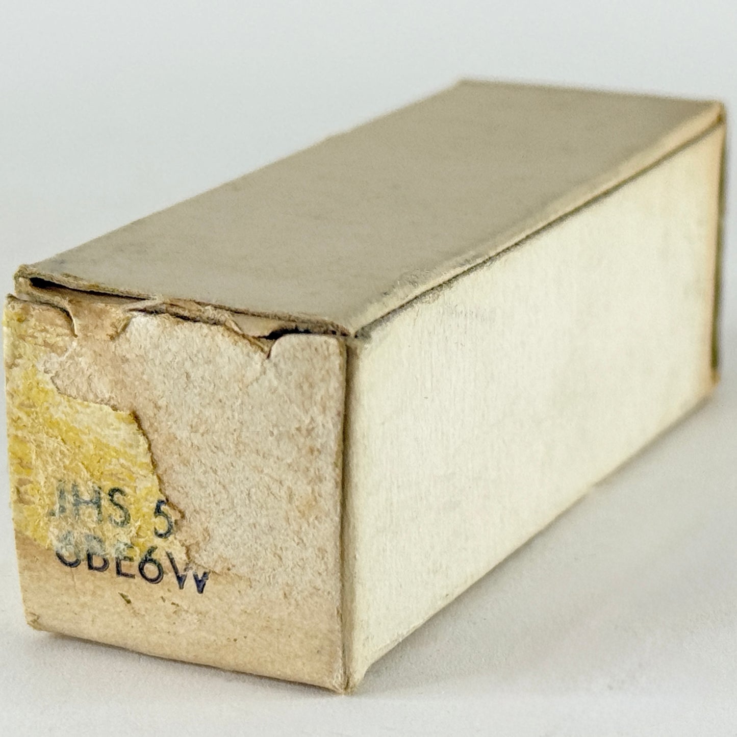 (1) Tested 1961 Sylvania JHS 5750 6BE6W Tube with Box Code 6130 6BE6 W Tube