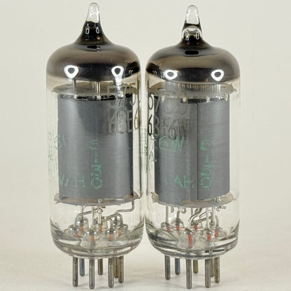 Tested Matched Pair 1961 Sylvania JHS 5750 6BE6W Tubes Code 6130 6BE6 W Tubes