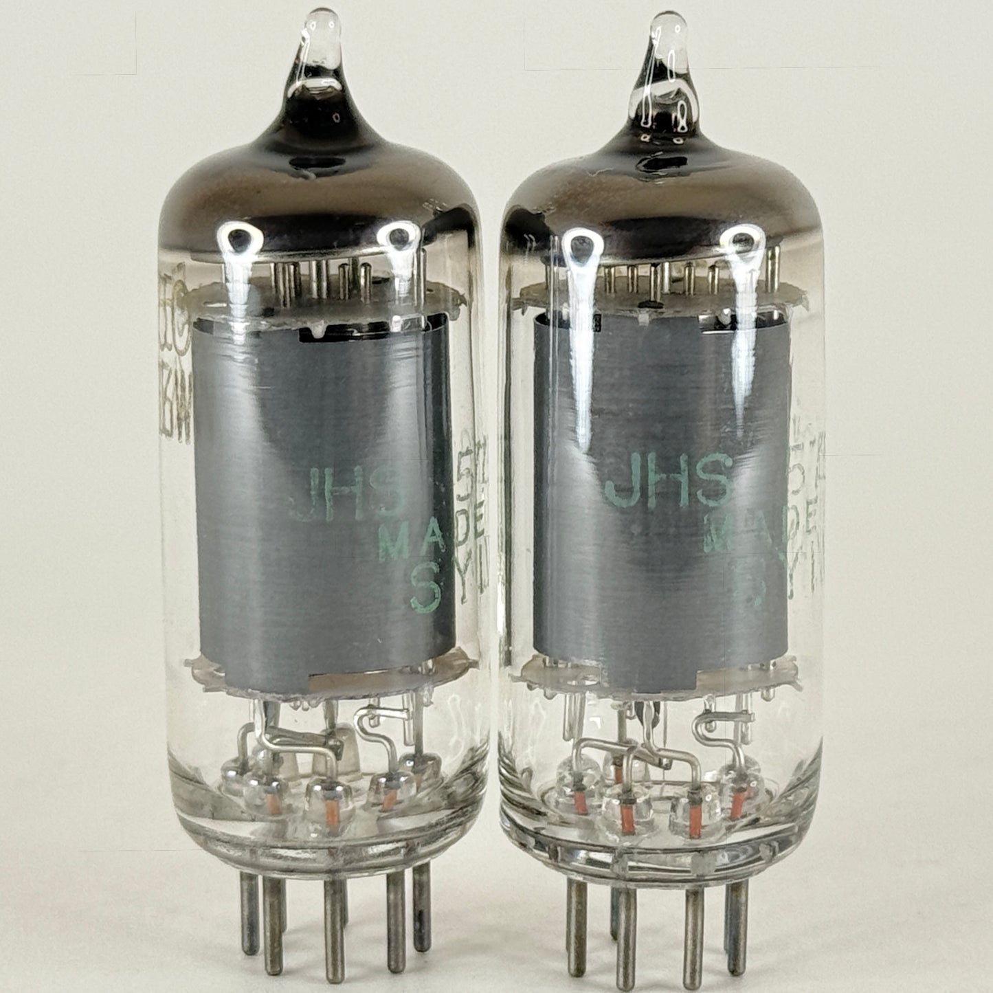 Tested Matched Pair 1961 Sylvania JHS 5750 6BE6W Tubes Code 6130 6BE6 W Tubes