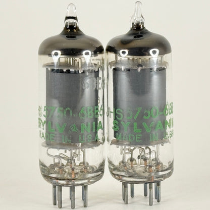 Tested Matched Pair 1961 Sylvania JHS 5750 6BE6W Tubes with Boxes Code 6130