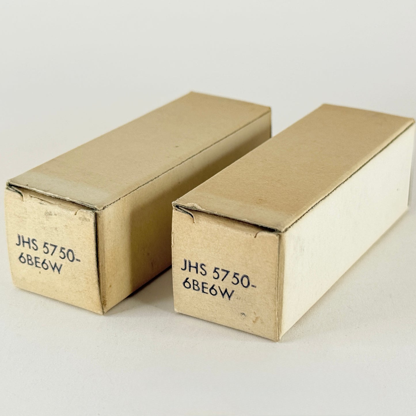 Tested Matched Pair 1961 Sylvania JHS 5750 6BE6W Tubes with Boxes Code 6130