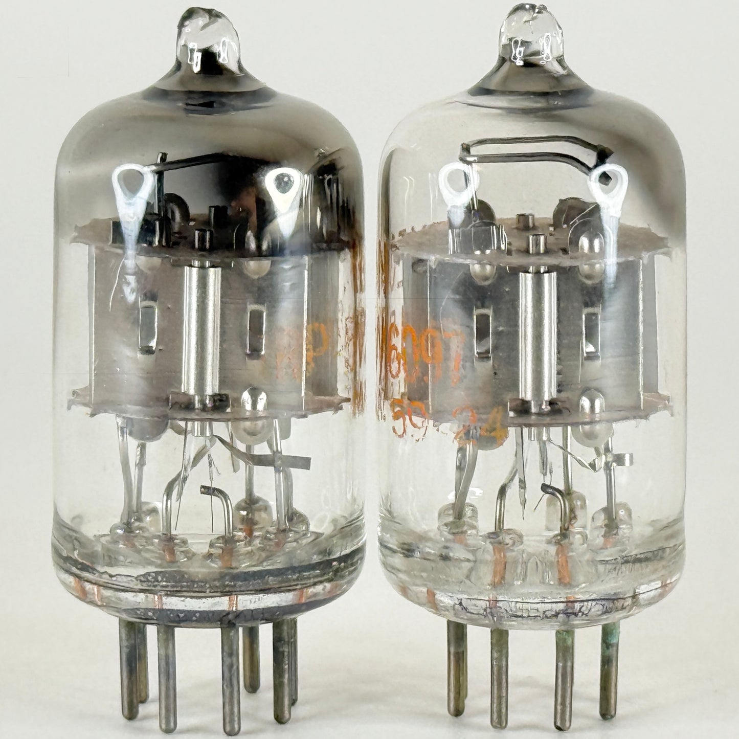 Tested Matched Pair 1959 Raytheon JRP 5726 6AL5W 6097 Tubes Date Codes 59-24