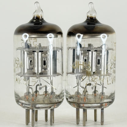 Tested Matched Pair 1961 Sylvania JHS 5726 6AL5W Tubes Gold Letters Codes 61-37
