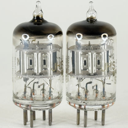 Tested Matched Pair 1962 Gold Letters Sylvania JHS 5726 6AL5W Tubes Codes 62-09
