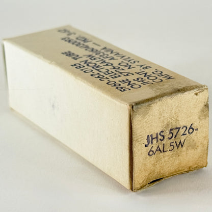 (1) Tested 1962 Gold Letters Sylvania JHS 5726 6AL5W Tube 6AL5 W Code 62-09 (a)