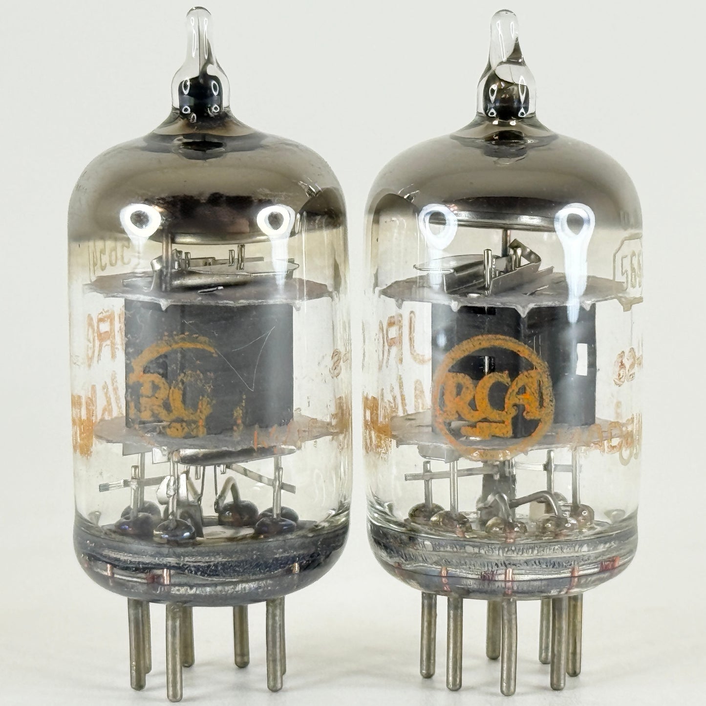 Tested Matched Pair of 1962 RCA JRC 5654 6AK5W Tubes with Boxes Date Codes 62-13