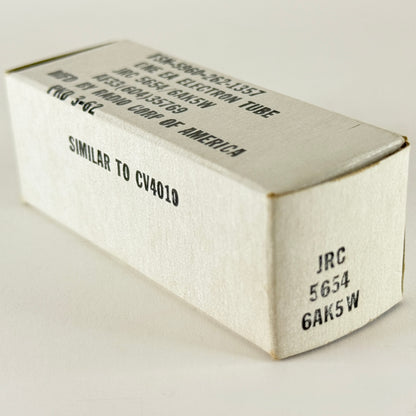 1962 RCA JRC 5654 6AK5W Tube with Box Code 62-13 RCA Mil Spec 6AK5 W Tube