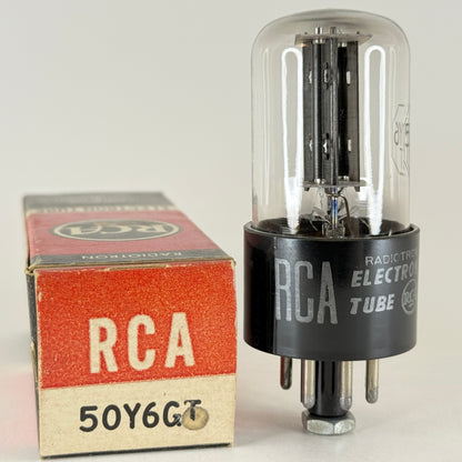 (1) Tested RCA 50Y6GT Tube with Box Code KP 50Y6 GT Rectifier Vacuum Tube