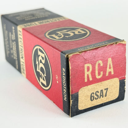 (1) Tested Very Strong RCA 6SA7 Tube with Box Date Code 243 Pentagrid Converter