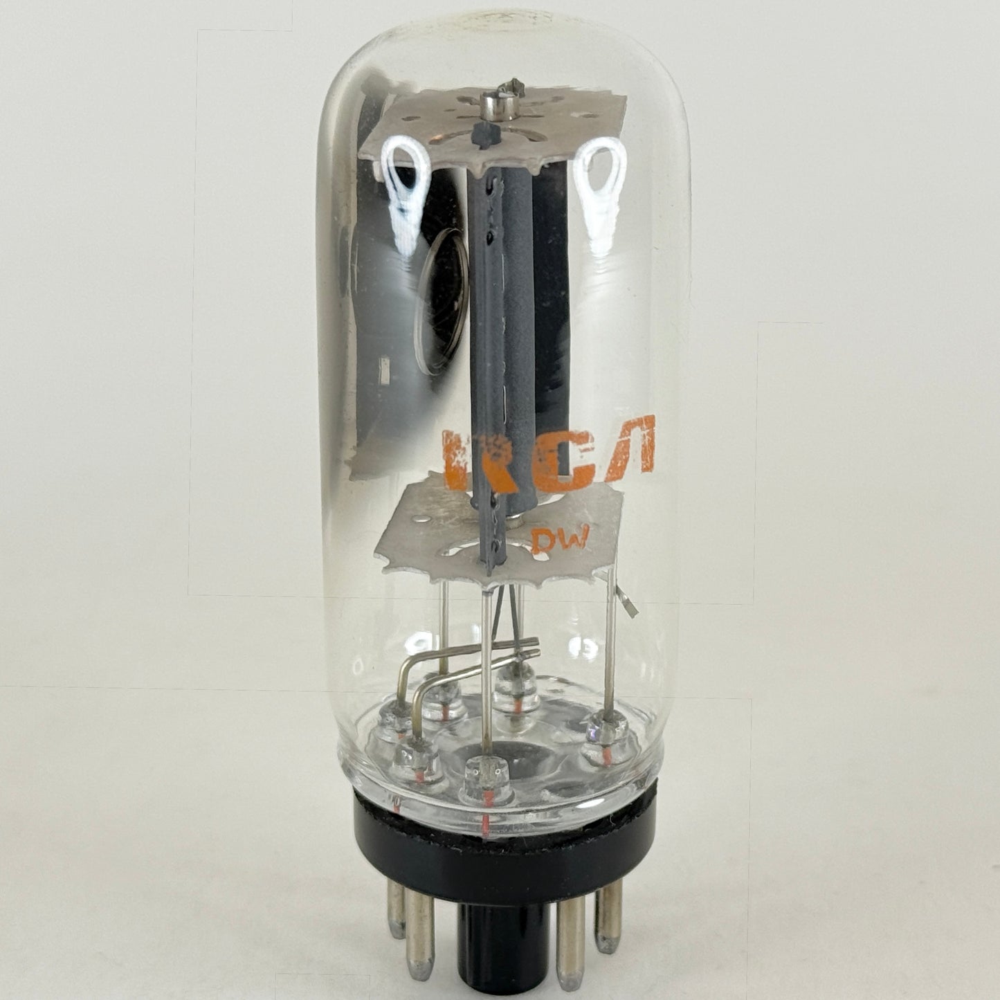 (1) Tested RCA 6AX4GTB Tube with Box Code DW Coin Base RCA 6AX4 GTB Rectifier